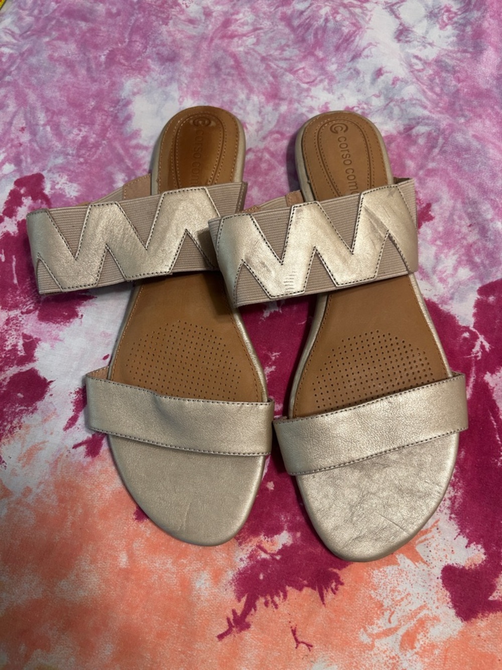 Corso Como gold sandals size 9.5